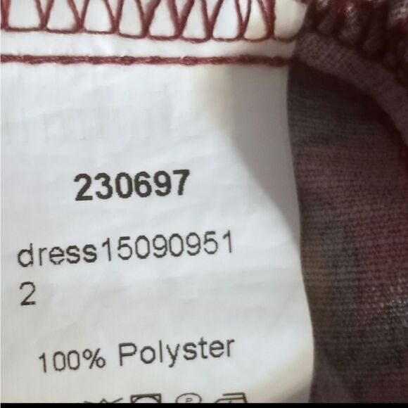 BOHO-INSPIRED RUST BROWN FLORAL DRESS SZ.S EUC - Picture 6 of 6